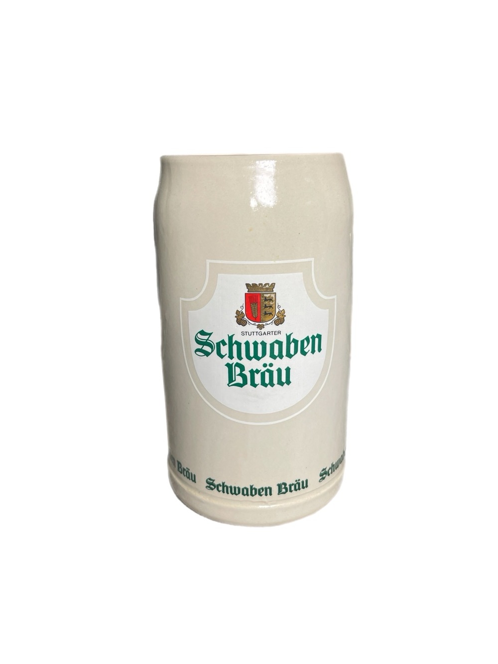 Vintage Schwaben Brau 1.0 Liter Stoneware Beer Stein Mug